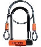 Kryptonite Mini-7 Uロック 13mm & 4フィートケーブル