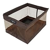 ミニサイドワゴン 交換用袋 メッシュ素材 Sサイズ ブラウン R-331・E