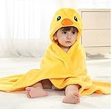 Luk Oil Autumn and Winter Baby Flannel Children's Bath Towel Bathrobe Baby Cloak Cartoon Yellow Flan
