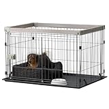 アイリスオーヤマ 犬 サークル ウッディシステムサークル SWS-900 アッシュグレー