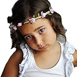 miugle Baby Girl Crownフローラルハロヘッドバンド