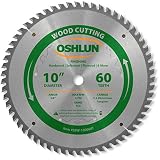 Oshlun SBW-100060T 10-Inch 60 Tooth Multi-Purpose TCG Saw Blade with 5/8-Inch Arbor [並行輸入品]