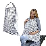 Accmor Unisex Baby Breastfeeding Cover Hooter Hider, Multi-use Wide Nursing Cover with Storage Pocke