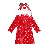 Pumpumly 子ども用バスローブ タオル地 お風呂 可愛い 出産祝い贈り物にも 漫画動物モデル 少年少女のバスローブ