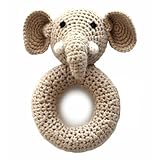 Cheengoo有機カギ針編みElephant Ring Rattle