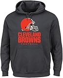 NFL Cleveland BrownsメンズOur Team長袖画面印刷フード付きフリースプルオーバー、XXL、チャコールヘザー