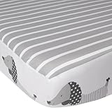 CoCaLo Mix & Match Julian Fitted Sheet, Doggie with Candy Stripe by Cocalo