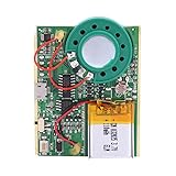 Fosa USB音楽サウンド 音声録音モジュールデバイスチップ1W、DIYオーディオカード用充電式リチウム 電池付き(感光コントロール)