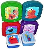 Hologram Sesame Street Lunch and Snack Set (6 Pieces in All) [並行輸入品]