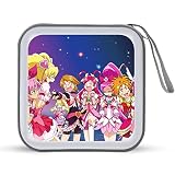プリキュア CDケース プラケース スリム BD DVDケース 大容量 40枚収納 ディスク収納ケース 小型 持ち運び便利 可愛い 男女兼用 旅行 自宅用 セミハード ファスナー付