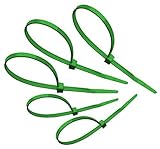 Tach-It 8 x 40 Lb Tensile Strength Green Colored Cable Tie (Pack of 1000) [並行輸入品]