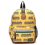 クレードスコープ（キッズ＆ベビー）（kladskap） 電車総柄リュック【カラシ/S】