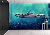 wall26 自己粘着式壁紙 大型壁面シリーズ 100"x144" WMR-WP-X-DA47-100x24x6