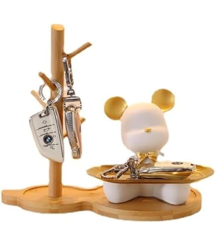 クマの小物入れ クマの置物 かわいい部屋の装飾 キーホルダー ジュエリー 収納 クマの小物入れ クマの置物 かわいい部屋の装飾 キーホルダー
