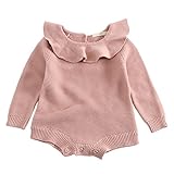 ベビー服　子ども服　Cutelove　カバーオール　ロンパース　ラペル　ニット　編み物　長袖　女の子　ベビー　赤ちゃん　幼児　ベビー服　秋　春　可愛い　ファッション　素敵　カジュアル　普段着　チュチュ