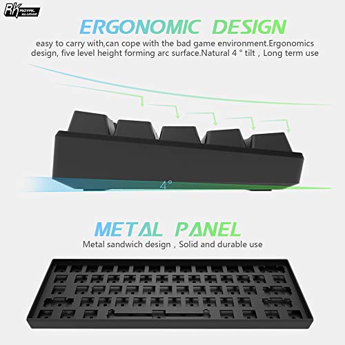 RK Royal Kludge(アールケーロイヤルクラッジ) / RK61 ゲーミングキーボード 茶軸の画像3