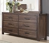 コースターLancashireコレクション204113 66 " Dresser with 6つ引き出し引き出しfelt-linedトップと取り外し可能なジュエリー