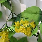 haibei ヒヤシンス 造花 インテリア 結婚式用 蔓 観葉植物 2本入り