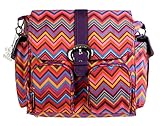 Kalencom Matte Coated Double Duty Diaper Bag, Zig Zag by Kalencom