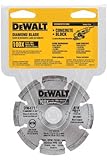DEWALT DW4711 Industrial 4-Inch Dry Cutting Segmented Diamond Saw Blade with 5/8-Inch or 7/8-Inch Ar