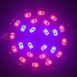 KING DO WAY 12W 電圧：85V-265V LED：24 口金E27 植物育成LEDランプ　led植物育成ライト 水耕栽培ランプ 低消費電力　 led植物育成　 室内用 室内栽培 日照不足