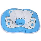Nice Days（ナイス　ディズ）　ベビーカーピロー　まくら　可愛い熊ちゃん　快適な睡眠に (ブルー)