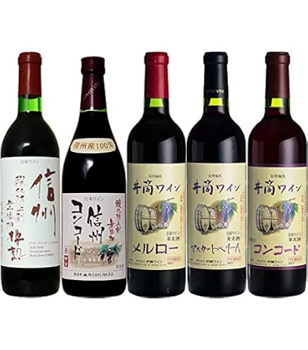 Amazon.co.jp: 【国産ぶどう100%】気軽に楽しみたい 日本ワイン 赤白 6