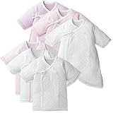 新生児肌着セット６点　プチドット【nt】 (ピンク)