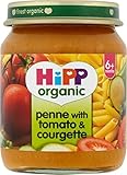 Hipp Organic Penne with Tomato & Courgette 6mth+ (125g) トマトとズッキーニ6Mth +とヒップオーガニックペンネ（ 125グラム）