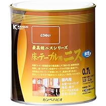 Amazon | カンペハピオ ペンキ 塗料 水性 つやあり ニス 耐摩耗