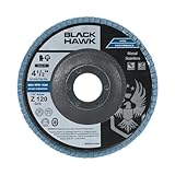10 Pack 4-1/2" x 7/8" Black Hawk Zirconia Grinding & Sanding Flap Discs T29 (120 Grit) [並行輸入品]