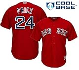 David価格ボストンレッドソックス# 24 MLBメンズクールベース代替赤ジャージ( XLサイズ)