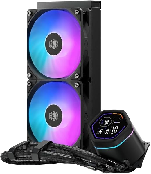 Cooler Master ML Core Nex Digital 240 Black ARGB Simple Water Cooling CPU Cooler Black MLX-D24M-A18PA-RD FN2697 - 1