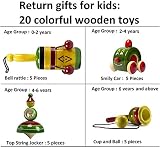 Ceejayおもちゃ誕生日戻りギフトfor Kidsコンボパック20 Wooden Toys