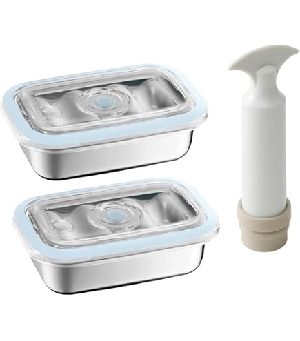 Amazon.co.jp: アサヒ軽金属 真空フレッシュボックス(Mサイズ) 2個 ＋
