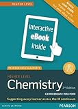 Cover of Pearson Baccalaureate Chemistry Higher Level 2nd edition ebook only edition (etext) for the IB Diploma