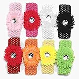 (ビグッド)Bigood 可愛い ベビー ヘアバンド 赤ちゃん カチューシャ 3点セット ヘアアクセサリー 髪飾り 子供服 出産祝い 結婚式 プレゼント ランダム 写真撮影 お花