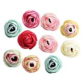 Dovewill ウェディング装飾　シルクフラワー　DIY造花　ホーム飾り　つぼみ　デコレーション　10個入り　全9色 - 混合