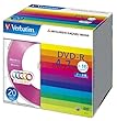 三菱ケミカルメディア Verbatim 1回記録用 DVD-R DHR47JM20V1 (5色レーベル/片面1層/1-16倍速/20枚)