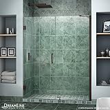 DreamLine Unidoor 49 to 50で。Frameless Hingedシャワードア 49 to 50 in. W x 72 in. H SHDR-20497210-06 1