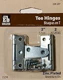 2 in。亜鉛メッキTeeヒンジ( 2 - Pack )
