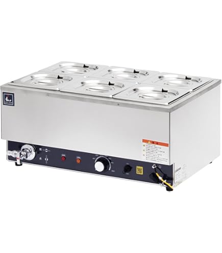 Amazon.co.jp: 業務用 電気式 フードウォーマー 湯煎保温器 スリムに