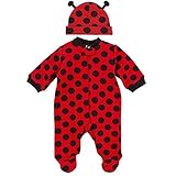 （ガーバー）Gerber てんとう虫 ハット付き キルト地カバーオール 0-3M/50-60cm [並行輸入品]