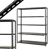 NC-1500 幅150×奥行45×高さ180cm 5段 ブラック 70㎏/段