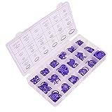 RaiFu シールリング ゴムリング 車 空調 コンプレッサー 自動車 修理ツール アクセサリー セット 18サイズキット 270Pcs パープル