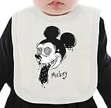 Wasted Mickey ネクタイを有する有機ビブ Medium