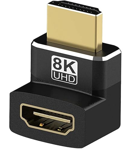 Amazon.co.jp: HDMI L字 90度+270度 変換 アダプタ HDMI2.1 オスtoメス