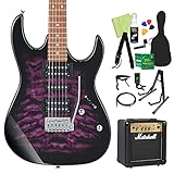 Gio Ibanez GRX70QA エレキギター初心者14点セット【マーシャルアンプ付き】 TVT ジオ アイバニーズ