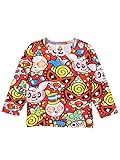 (マイファーストヒステリック) MY FIRST HYSTERIC HYSTERIC WONDER CIRCUS総柄 天竺ロングTシャツ 90cm レッド