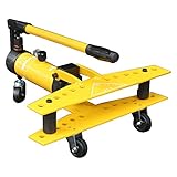 10トン 油圧式 パイプベンダー φ13?34mm対応 アダプター6個付き キャスター付 パイプ曲げ機 チューブベンダー パイプ加工